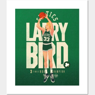 Larry Bird V2 Posters and Art